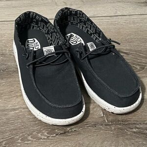 Hey Dude Kids Shoes in Black and White
